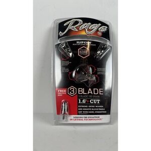 Rage 3 Blade 1.6" 100gr Broadheads With Kore Technology 3pk 39300